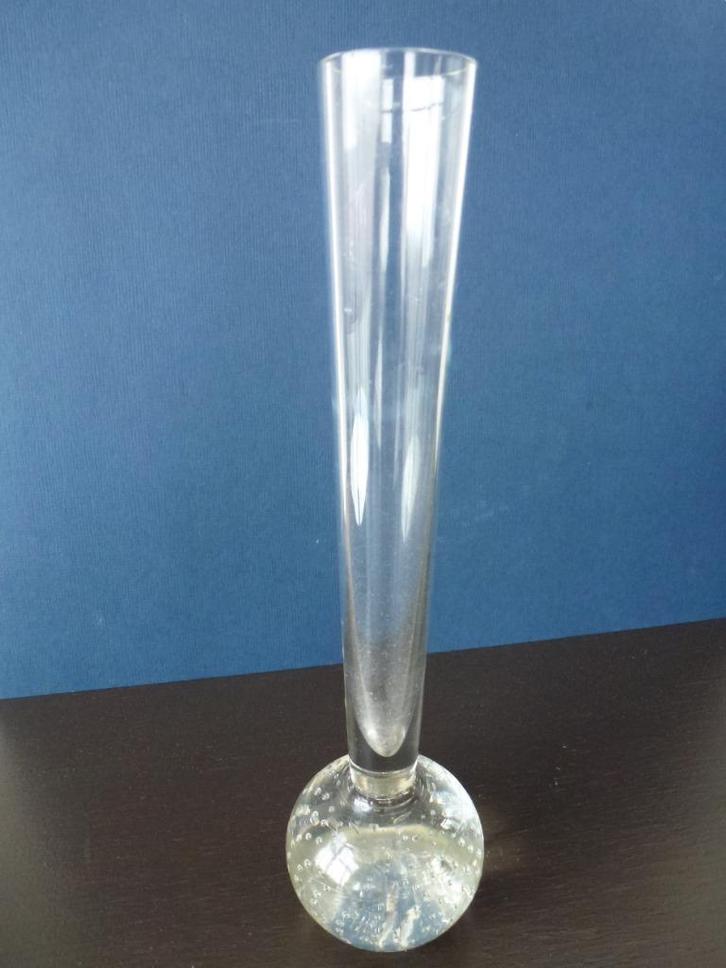 Vintage - 1 bloemvaasje - spijkerbol - roos vaasje jaren '50, Antiek en Kunst, Antiek | Glas en Kristal, Ophalen of Verzenden