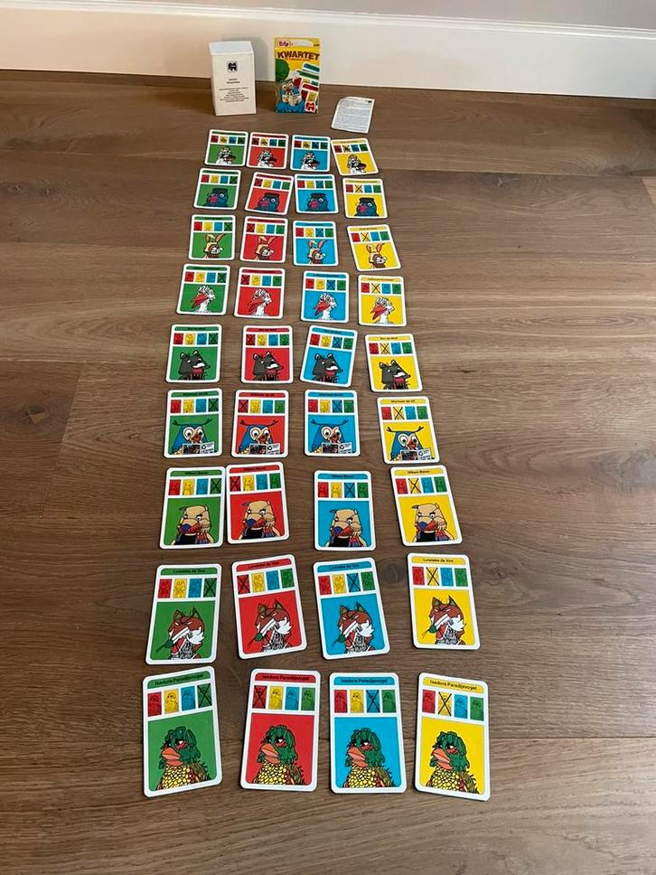 Kwartet Fabeltjeskrant, Verzamelen, Speelkaarten, Jokers en Kwartetten, Zo goed als nieuw, Kwartet(ten), Ophalen