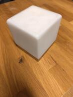 Massive kubus plafond- of wandlamp, Huis en Inrichting, Lampen | Plafondlampen, Ophalen, Gebruikt, Glas, Modern, nieuwe zakelijkheid