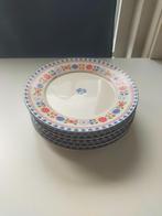 Kakelbont ontbijtborden, Huis en Inrichting, Gebruikt, Keramiek, Ophalen of Verzenden, Bord(en)