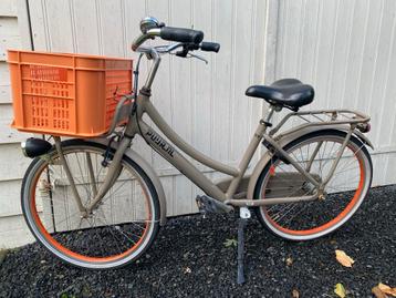Puur Meisjesfiets 24 inch met Krat beschikbaar voor biedingen