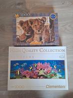 2x 1000 stukjes puzzels. Welpies en oceaan thema, Ophalen of Verzenden, Zo goed als nieuw