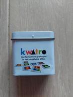 Kwatro: het kleinste gezelschapsspel in een vrolijk doosje, Een of twee spelers, Ophalen of Verzenden, Nieuw