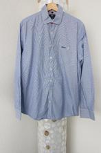 Nza blouse overhemd new zealand auckland blauw l, Blauw, Halswijdte 41/42 (L), Ophalen of Verzenden, Zo goed als nieuw