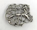 Broche sterling zilver Viking replica Denemarken Urnesstil, 4 tot 7 cm, Gebruikt, Verzenden, Zilver