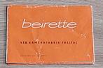 Vintage Handleiding BEIRETTE Fotocamera., Ophalen of Verzenden, 1960 tot 1980, Overige typen