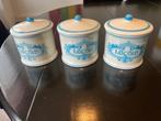 3 Delfts blauwe Locoid Apothekerspotten, Antiek en Kunst, Antiek | Keramiek en Aardewerk, Ophalen