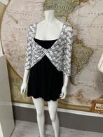 Leuk tuniek van MS Mode maat L, Douwenmaat 8-3 Meppel, Info@again.nu, Zwart, Maat 42/44 (L)