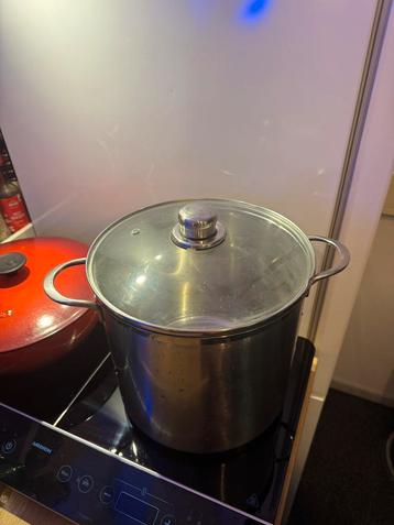 Grote RVS soep pan van NAMETA met deksel 10 liter beschikbaar voor biedingen