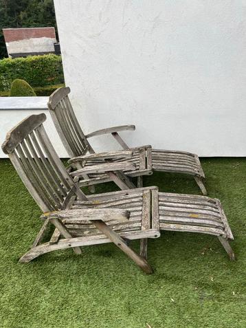 2 Teakhouten Holmes Dekchairs beschikbaar voor biedingen