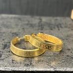 14k gouden oorbellen versace model, Ophalen of Verzenden