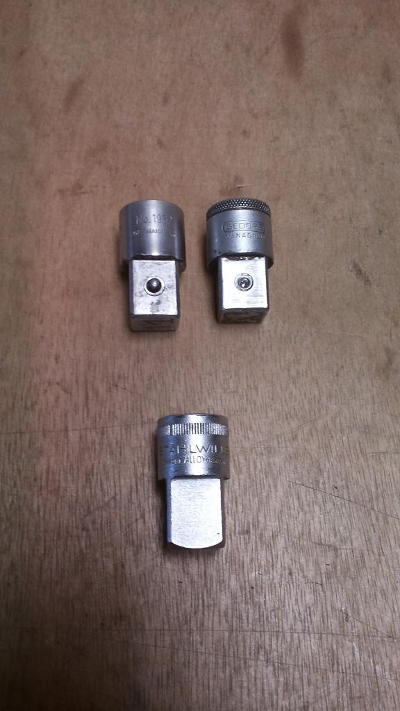 Verlopen dop 1/2"  3/4" Gedore 1932 Stahlwille 514, Doe-het-zelf en Verbouw, Gereedschap | Handgereedschap, Gebruikt, Ophalen of Verzenden