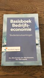 Basisboek bedrijfseconomie-studentenuitwerkingen, Ophalen of Verzenden, Rien Brouwers; Wim Koetzier; Olaf Leppink, Management