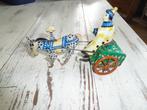blikken clown op paard en wagen, Antiek en Kunst, Antiek | Speelgoed, Ophalen of Verzenden