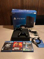 PS4 pro 1TB + 2 controllers + 3 games, Spelcomputers en Games, Spelcomputers | Sony PlayStation 4, Ophalen, Met games, Met 2 controllers