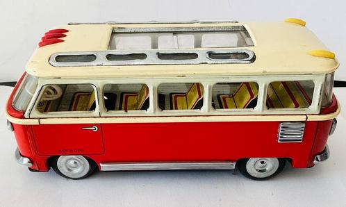 Oude blikken Frictie bus,MF 803,schuifdak,23 cm,zeldzaam!, Antiek en Kunst, Antiek | Speelgoed, Ophalen