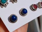 Vanoli 925 zilveren oorbellen oorknopjes met lapislazuli, Daiva1973@hotmail.com, Vanoli, Blauw, Amsterdam