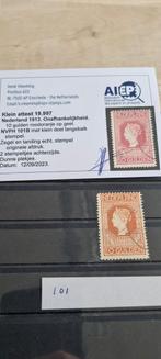 Nvph 101 met certificaat!!, Postzegels en Munten, Ophalen of Verzenden