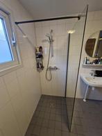 luxe douchewand - zwarte details - 200x90 - afstelbare mal, Ophalen, Zo goed als nieuw