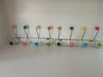 Spoetnik achtige Vintage Wandkapstok met gekleurde ballen, Gebruikt, Minder dan 100 cm, Metaal, Ophalen