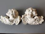 2 Leuke Engelkopjes ophangbaar, Gips 21x16cm, Ophalen of Verzenden, Zo goed als nieuw, Religie