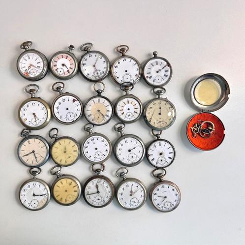 Groot lot antieke zakhorloges | 20 stuks, Sieraden, Tassen en Uiterlijk, Overige Accessoires, Gebruikt, Ophalen of Verzenden
