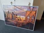 New York Brooklyn Bridge lijst IKEA 100 x 140 cm, Huis en Inrichting, Woonaccessoires | Schilderijen, Tekeningen en Foto's, Gebruikt