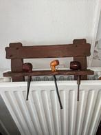 mooi houten rekje met 3 pijpen, Verzamelen, Rookartikelen, Aanstekers en Luciferdoosjes, Ophalen of Verzenden, Gebruikt