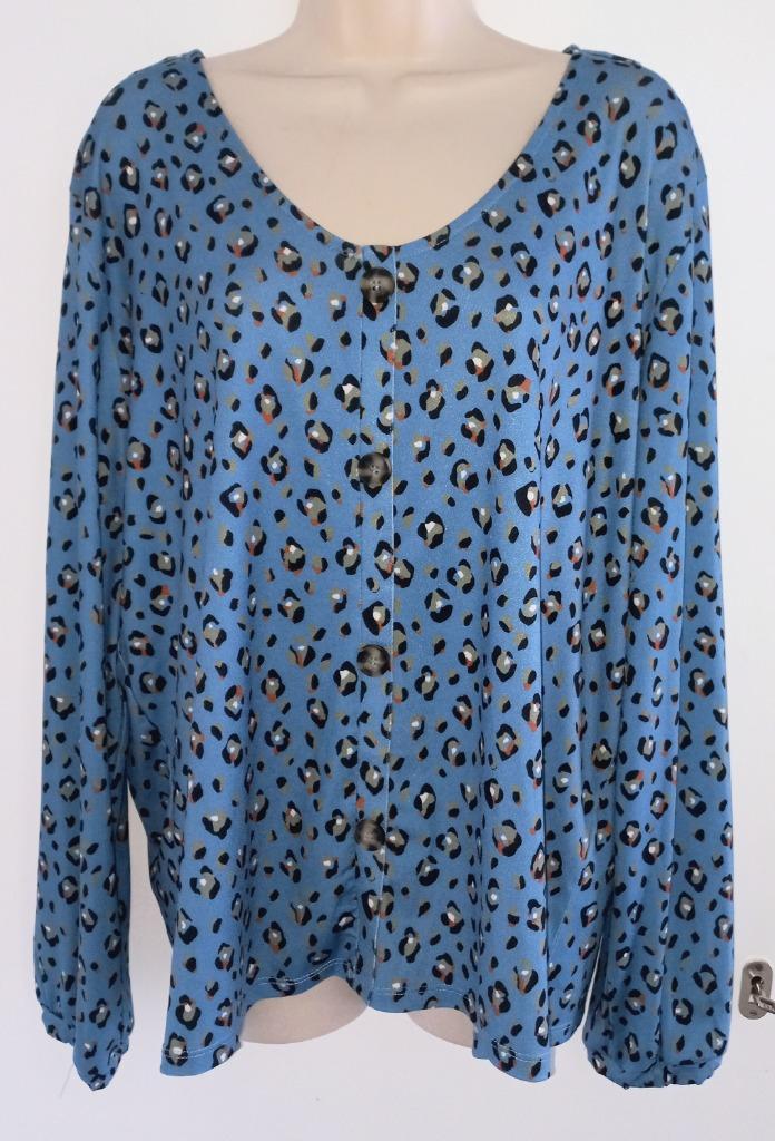 Miss Etam tuniek maat XXL (46/48), Kleding | Dames, Grote Maten, Zo goed als nieuw, Blouse of Tuniek, Blauw, Ophalen of Verzenden