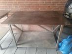 Grote, stevige metalen werkbank., Ophalen, Gebruikt, 70 tot 120 cm