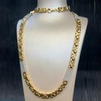 14 karaats gouden ketting massief koningsschakel, Sieraden, Tassen en Uiterlijk, Kettingen, Ophalen of Verzenden