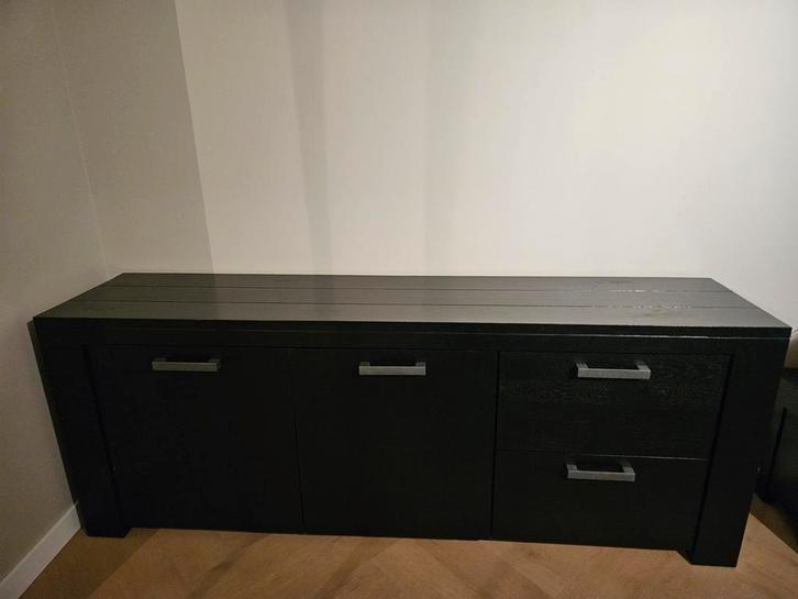 Dressoir, Huis en Inrichting, Kasten | Dressoirs, Gebruikt, 200 cm of meer, 25 tot 50 cm, Met deur(en), Eikenhout, Ophalen