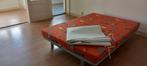 bank- bed met matras, Ophalen, Gebruikt, Tweepersoons, 140 cm