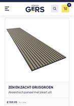 GewoonGers akoestische panelen grijsgroen 3x + eindprofiel, Ophalen, Nieuw, Overige materialen, Minder dan 20 mm