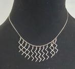 Zilveren ketting met bedels 925 zilver 40 cm lang, Ophalen of Verzenden, Zilver, Zilver, Met hanger