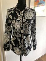 Travelstof blouse van MOOIJ. Zwart wit , M, Kleding | Dames, Maat 38/40 (M), Mooij, Zwart, Ophalen of Verzenden