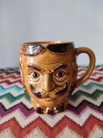 Snorrenmok mok beker kop snor bruin moustache Vintage, Ophalen of Verzenden, Huis en Inrichting
