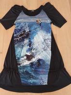 Zwart, blauwe 2026 jurk maat 5=L., Kleding | Dames, Jurken, Blauw, Maat 46/48 (XL) of groter, Ophalen of Verzenden, Zo goed als nieuw