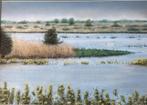 JW Middelkoop 1932-2004 polderlandschap De Biesbosch verm, Ophalen of Verzenden