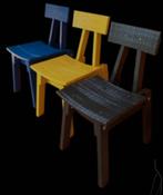 6 unieke IKEA meets Piet Hein Eek stoelen, per stuk:, Huis en Inrichting, Stoelen, Ophalen