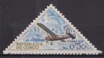 Congo PORT vliegtuig. Plakkerspoor, Ophalen of Verzenden, Overige landen, Postfris
