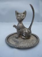 Ringhouder verzilverde kat, Antiek en Kunst, Ophalen of Verzenden