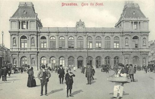 (379-082-003) Bruxelles Gare du Nord, Verzamelen, Ansichtkaarten | Buitenland, Overig Europa, Verzenden
