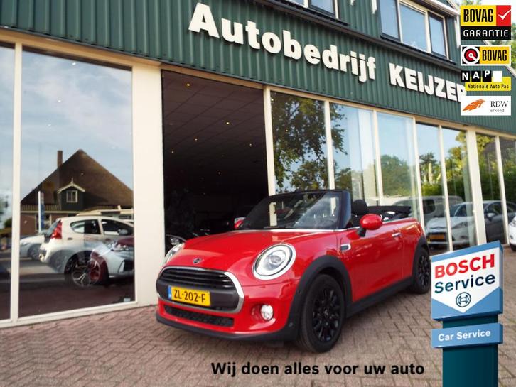Mini Mini Cabrio 1.5 One Chili CABRIO-STOELVERW-CLIMA-NL AUT, Auto's, Mini, Bedrijf, Te koop, Cabrio, ABS, Adaptive Cruise Control
