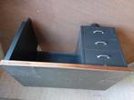 Vintage stalen bureau met lades jaren 60 werkplaats, Ophalen, Gebruikt