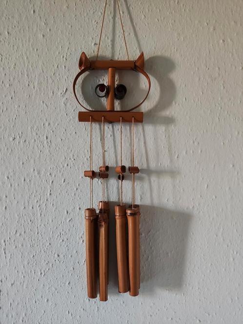 Leuke vintage bamboe raamhanger 'uil', Verzamelen, Retro, Huis en Inrichting, Verzenden