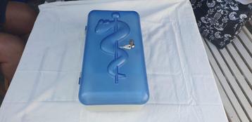 SPOED WEG! Koziol medicijnkastje met slot en sleutel. Blauw beschikbaar voor biedingen