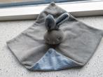 Knuffeldoek konijn merk Bambino van Kruidvat grijs groen, Kinderen en Baby's, Speelgoed | Knuffels en Pluche, Ophalen of Verzenden