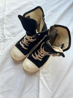 Rick Owens Vintage Black High-Top Sneakers, Ophalen of Verzenden, Zo goed als nieuw, Zwart, Sneakers of Gympen