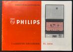 Gebruiksaanwijzing Philips cassette recorder EL3302, Ophalen of Verzenden, Philips